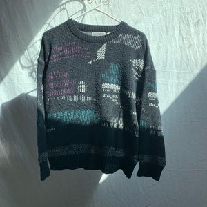 Vintage Method Crewneck Sweater Size Adult Large 90s Coogi Style